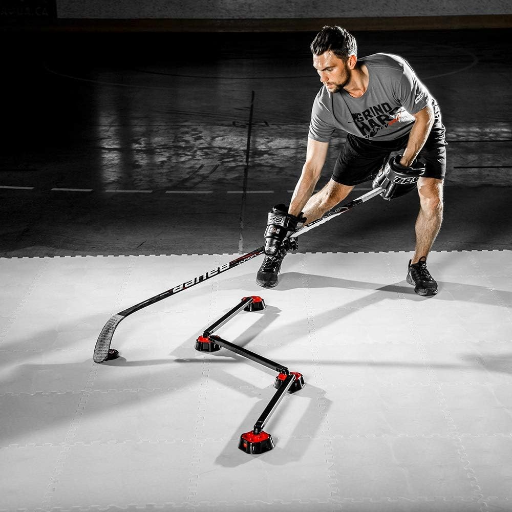Speed Deke Trainer- Stickhandling Training Aid for Hockey- Equipment for Puck Control- 3 Pack of 16” Shafts : Sports & Outdoors