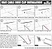Heat Cable Roof Clip for Securing Ice Dam Heat Tape and Heat Cable to Roofs (25 Pack) (Aluminum)