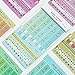 Chris.W 8Sheets Self-Stick Mini DIY Paper/PVC Monthly Calendar Index Tabs Reminder Stickers Flags for Appointment Book Events Diary Scrapbook Personal Planner (Multi-Color)