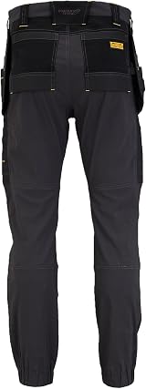 DEWALT Bainbridge Men's Pro-Stretch Work Trousers W32/L31 Black/Grey view 4