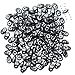 Czech Glass Super Duo 2-Hole Seed Beads 5.5x3.5mm Hematite (8 Grams)