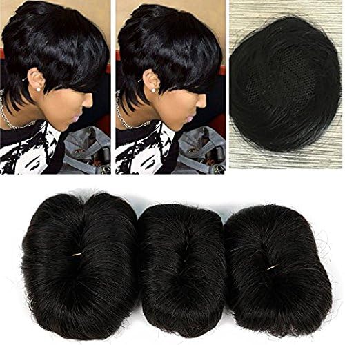 feibin hair 27 Pieces +1 Free Part Closure 100% Human Hair Brazilian Virgin Hair Short Extension Weave 3 Pcs Tissage Bresilienne Color ((Color #2))