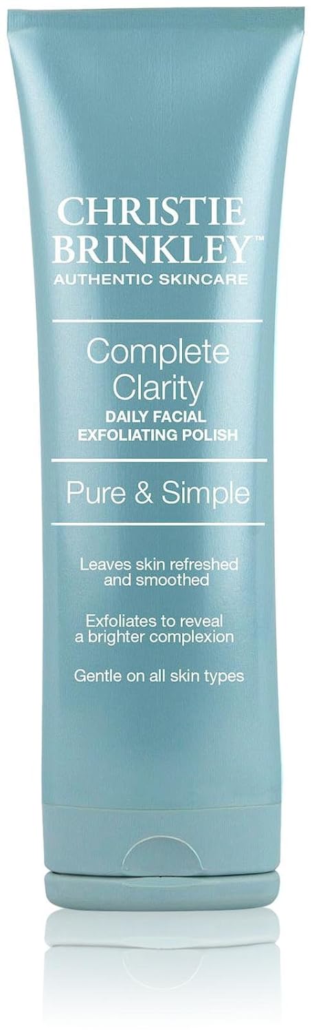 Amazon Com Christie Brinkley Complete Clarity Daily Facial Exfoliating Polish Pure Simple Exlfoliating Polish 3 0 Ounces Beauty