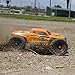 ECX Ruckus 4WD RTR Monster Truck (1/18 Scale), Orange/Yellow