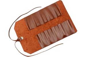 Ipetboom Vintage Leather Tool Roll Pouch Screwdriver and Wrench Organizer Carry Pouch for Contractors
