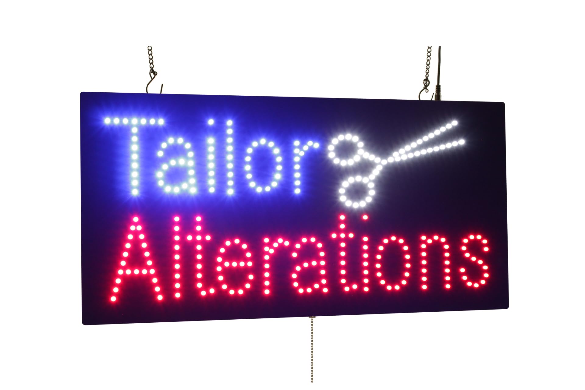 Tailor Alterations Sign, TOPKING Signage, LED Neon Open, Store, Window, Shop, Business, Display, Grand Opening Gift