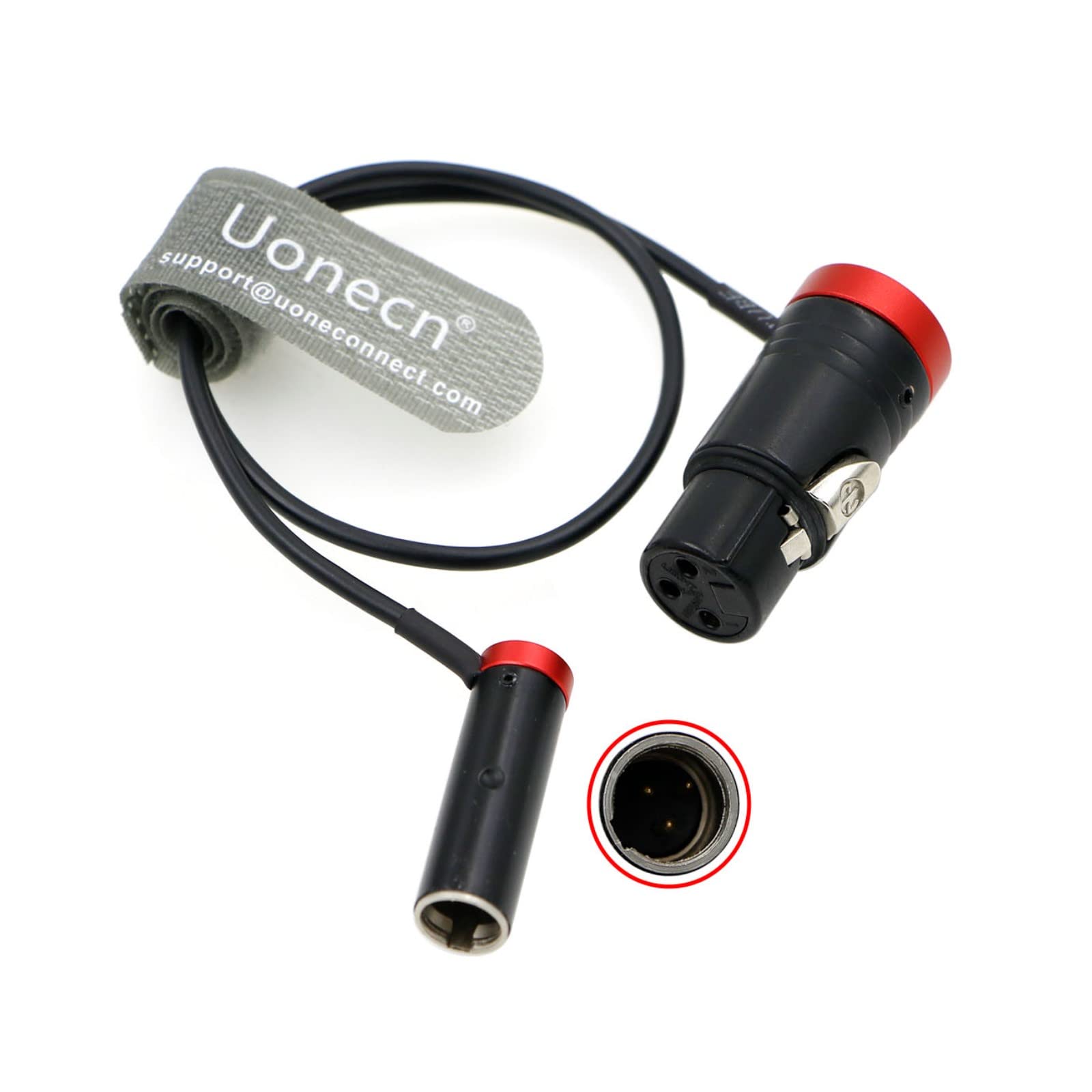 Uonecn Low-Profile 3 Pin Mini XLR TA3M Male to XLR 3 Pin Female Audio Cable for Canon C70, BMPCC 4K 6K Pro Camera Video Assist 36 cm