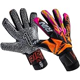 Rinat Egotiko X Prime Spines Keeper Series Goalkeeper Gloves, Evo-Cut, Latex Palm, Embossed Backhand, Pro Fit