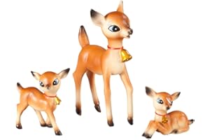 HOLIDAY PEAK Vintage Resin Reindeer, Set of 3