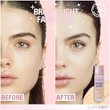 Makeup Revolution Bright Light Face Glow Skin Tint Radiant Finish 5 shades view 3