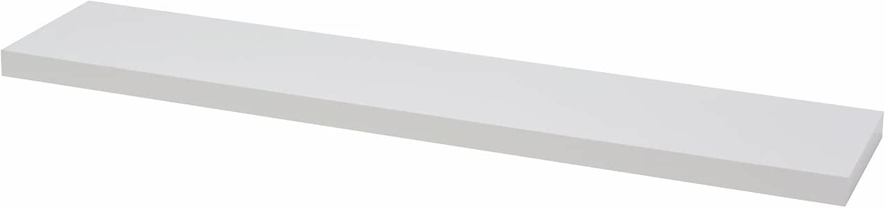 ESTANTE FLOTANTE DL FIJACIÓN INVISIBLE 118X23.5 CM PVC BLANCO ALTO BR