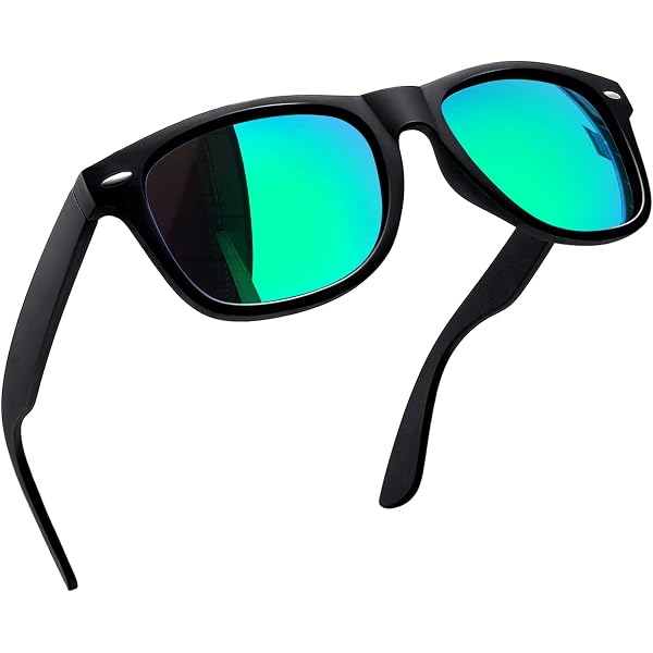 Retro unisex Color Block Mirrored Lens Sun Glasses Rainbow Reflective Sunglasses Mirrored Lens Retro Style  main image 4