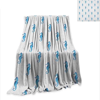 Amazon Com Animal Throw Blanket Unusual Equine Shaped Fish Motif