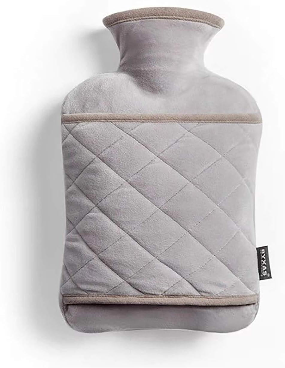 BYXAS Hot Water Bottle–PVC 1.8 L Hot Water Bottle Hot Water Bag with Hand-in Cover,Ease Aches Pain Relief Hot Therapy Hand Warmer Heated Pad: Health & Personal Care