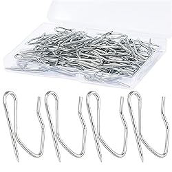 1.2 Inches Curtain Hooks, Sopito 58pcs Metal