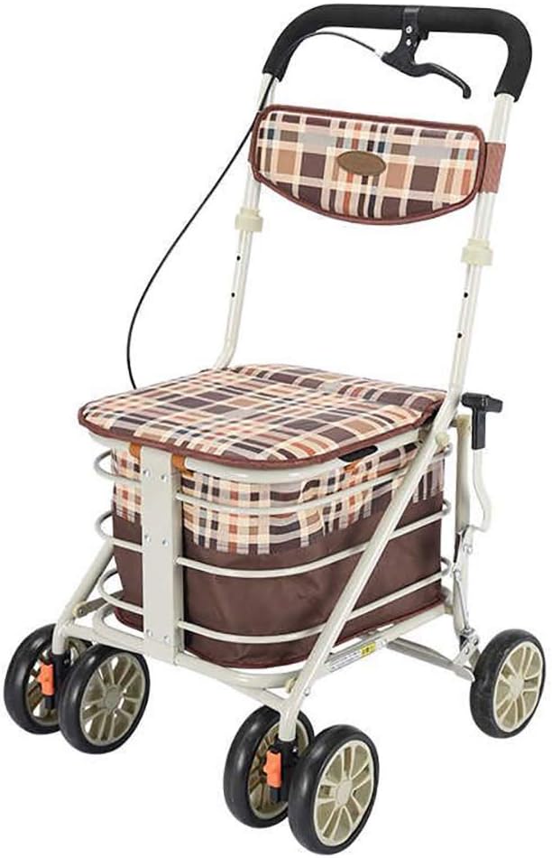 KOSHSH Rollators Lightweight Folding 4 Wheels, Mobility Transit