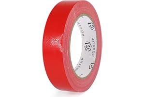 ROSEUP Duct Tape 1 Inch Tape, Tear by Hand & Waterproof,Great for Packaging, Arts & Crafts, Color-Coding, and DIY Projects, 1 Inch x 30Yards, Red