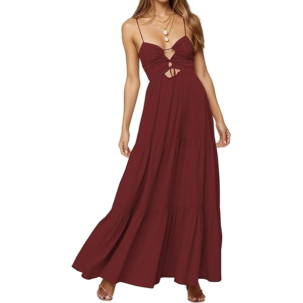 Amazon.com: Alanre Double V-Neck Crystal Belt Lace Chiffon Bridesmaid Dress  Long Wedding Party Dress Burgundy 2 : Clothing, Shoes & Jewelry