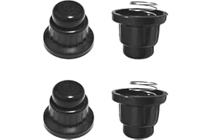 WAITCOOK Black Ignitor Button with/Spring Replacement for Blackstone Gas Griddle 36" & 28" Griddle Cooking Station,AA Battery Pulse Ignite Switch Cap,4-Pack