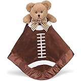 Bearington Baby Touchdown Snuggler, manta de seguridad de peluche de peluche de fútbol, 15.0 in