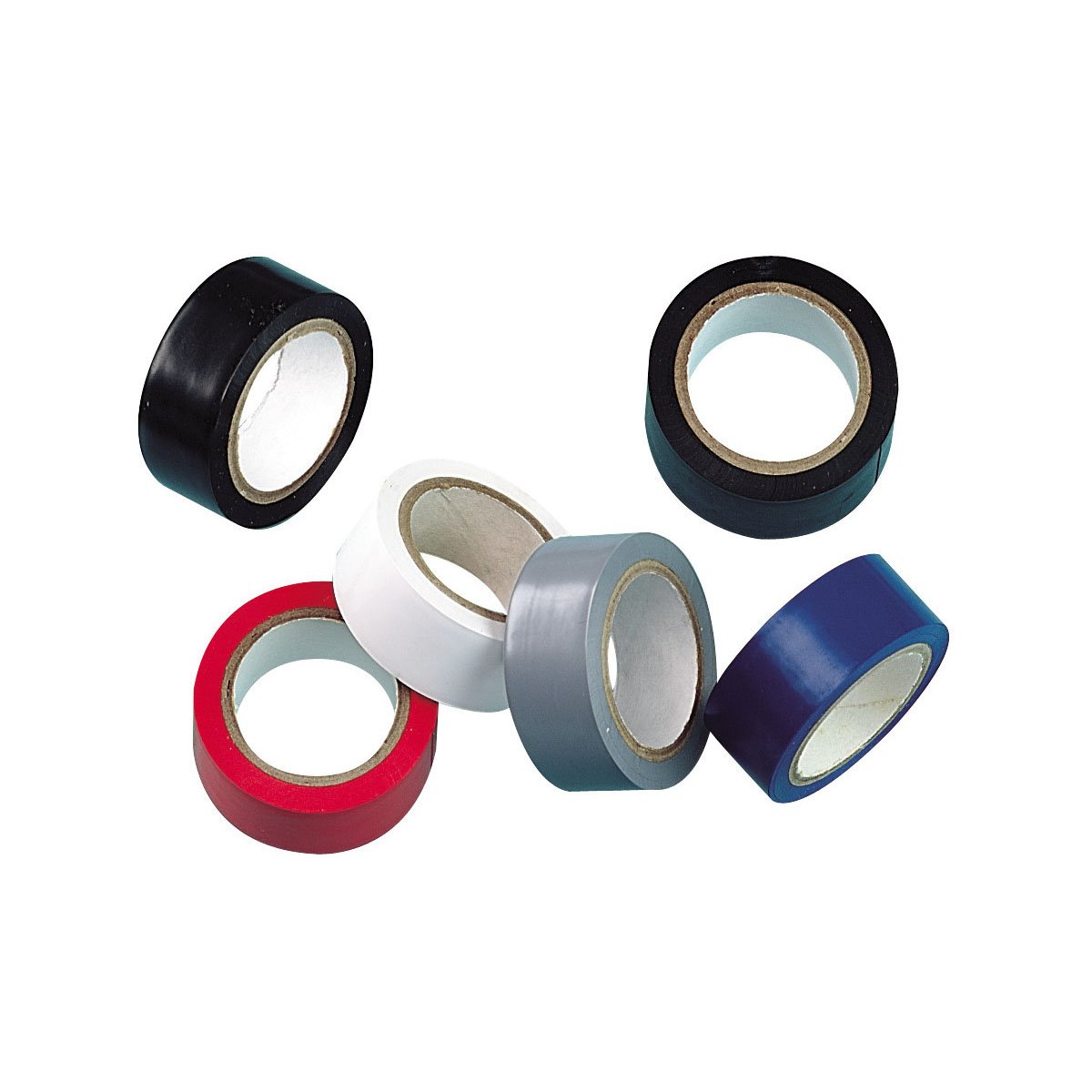 Pilot LA_70028 PVC Plastic Insulating Duct Tape Set of 6 Rolls