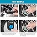 Portable Air Compressor 12V Car Tire Inflator Digital Tire Pump Auto Shut Off Preset Tire Pressure, Normal and Emergency Light for Car, Motorcycle, Bicycle, Ball, Inflatable Toys and others