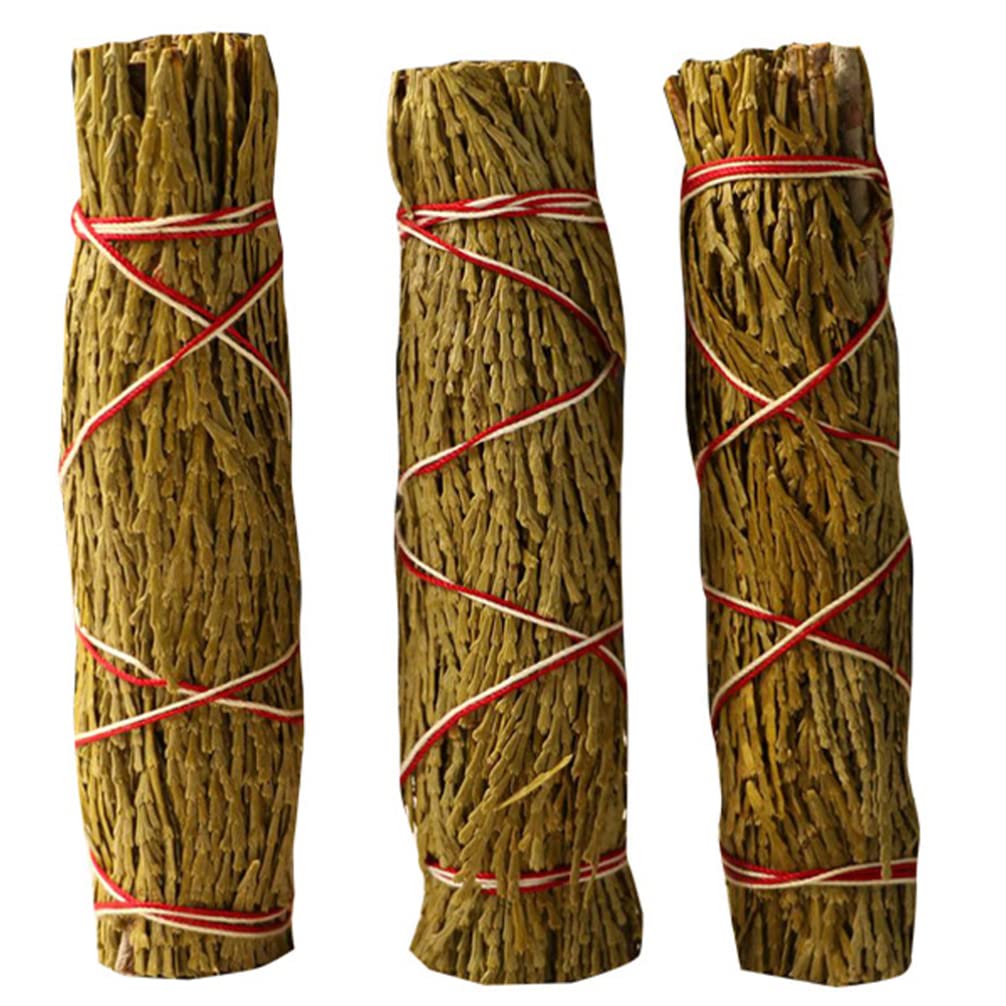 SUPVOX Smudges Stick Cedar Wands Light Grey Natural Smudging Sticks for Home Cleansing, and Fragrance, Meditation, Smudging Rituals-3Bundles