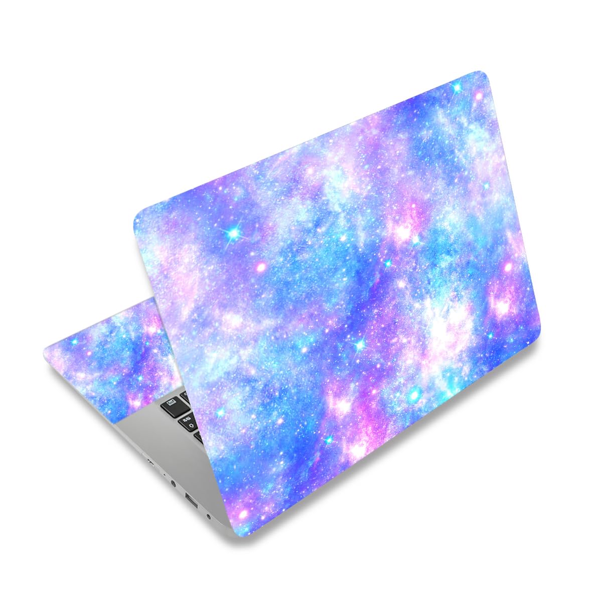 Laptop Skin Sticker Decal,12" 13" 13.3" 14" 15" 15.4" 15.6 inch Laptop Vinyl Skin Sticker Cover Art Protector Notebook PC (Free 2 Wrist Pad), Decorative Waterproof Removable,Romantic Starry Night Sky