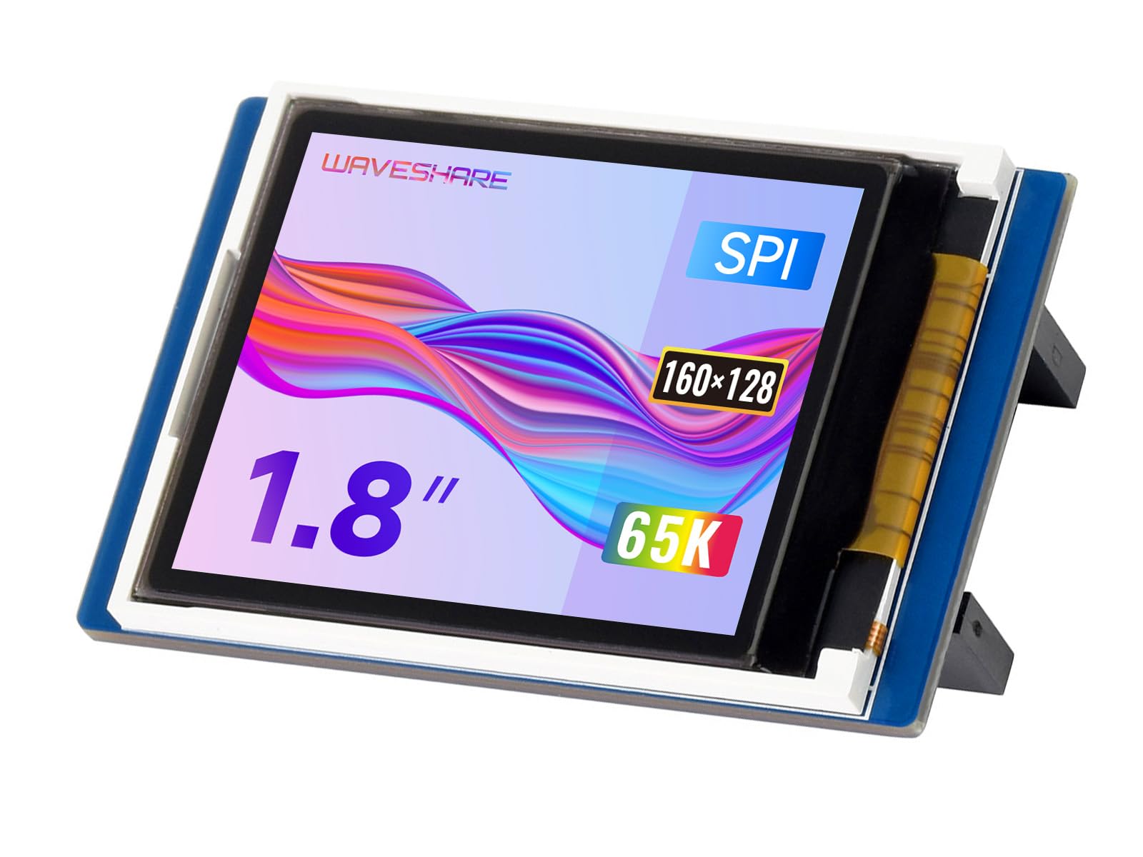 Waveshare 1.8inch LCD Display Module for Raspberry Pi Pico 65K RGB Colors 160×128 Pixels SPI Interface Comes with Raspberry Pi Pico C/C++ and MicroPython Demo