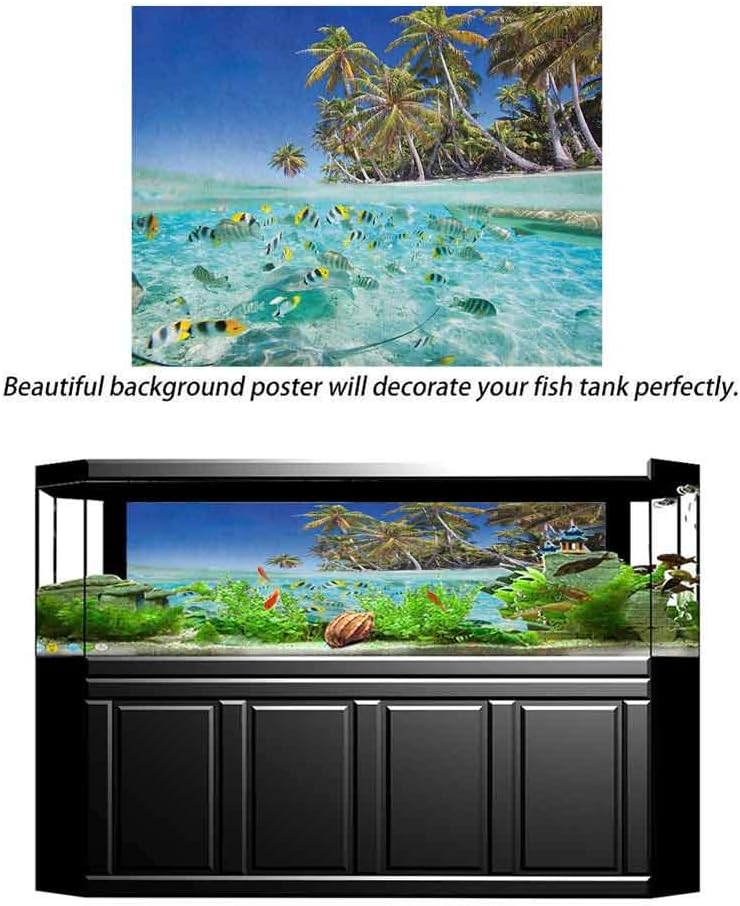 convenient Tropical Tank Background Poster Backdrop ...