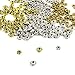 JPSOR 400pcs Spacer Beads Tiny Metal Beads Antique Alloy Beads for Jewelry Making DIY, 2 Colors and 2 Styles