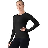 MathCat Seamless Workout Shirts for Women Long Sleeve Yoga Tops Sports Running Shirt Breathable Athletic Top Slim Fit XS-XL