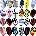 MAXMAU Dart Flights 24 Sets (72 Pcs) Standard and Slim Shape Durable PET Flights for Steel Tip Darts, Perfect Accessories Equipment Supplies for Dart Games