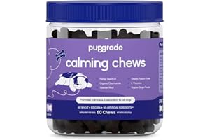 PupGrade Calming Soft Chews - Promotes Relaxation & Helps Manage Stress for All Dogs - Supports Calm Stomachs & Muscles - No Wheat, Corn, or Artificial Ingredients - Meat Flavored - 60 Soft Chews