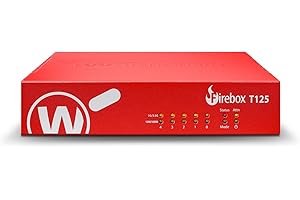 WatchGuard Firebox T125 with 5 Year Standard Support - Tabletop Firewall, 1x 2.5Gb + 4X 1Gb Ports, High-Speed Security for Br