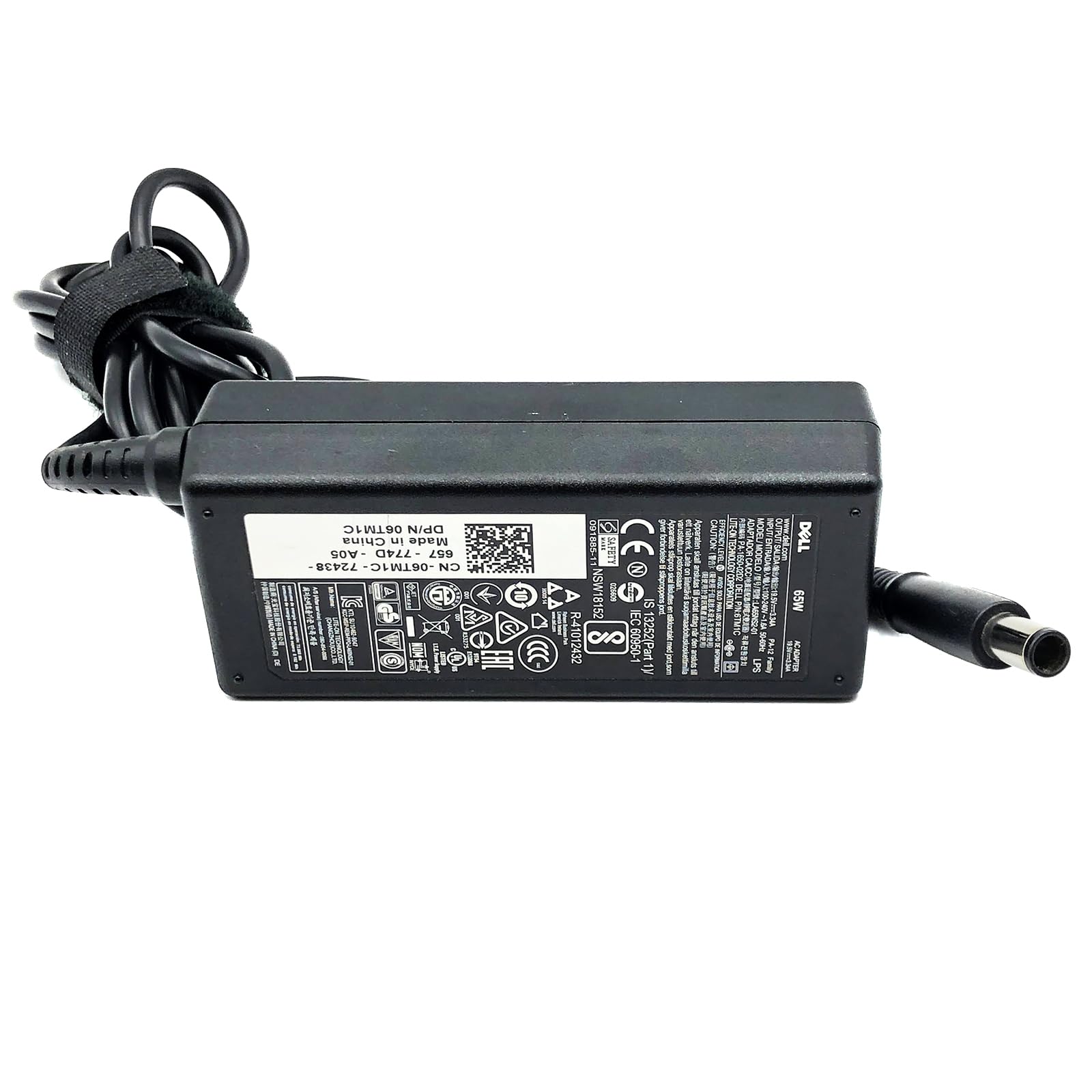 19.5V 3.34A AC Adapter Charger For Dell Chromebook 11 3180 3189 3120 Inspiron 15 3520 3521 3531 3541 3542 3543 3537 15r 5520 5521 7520 N5110 N5040 N5050 5547 P26e La65ns2 01 Laptop