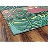 Brumlow Mills Malibu Stripes Tropical Area Rug, 5'x8'