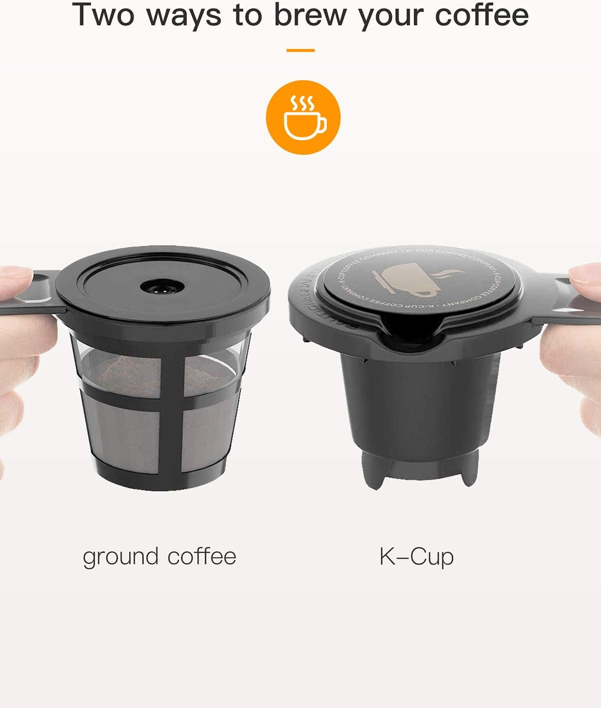 Sboly Single Serve Coffee Maker Brewer for K-Cup Pod & Ground Coffee Thermal Drip Instant Coffee Machine with Self Cleaning Function, Brew Strength Control: Kitchen & Dining