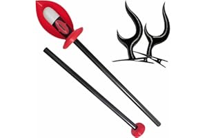 P1PSZ Alastor Cosplay Prop Walking Stick Anime Alastor Cane Headwear Horn Costume Accessories