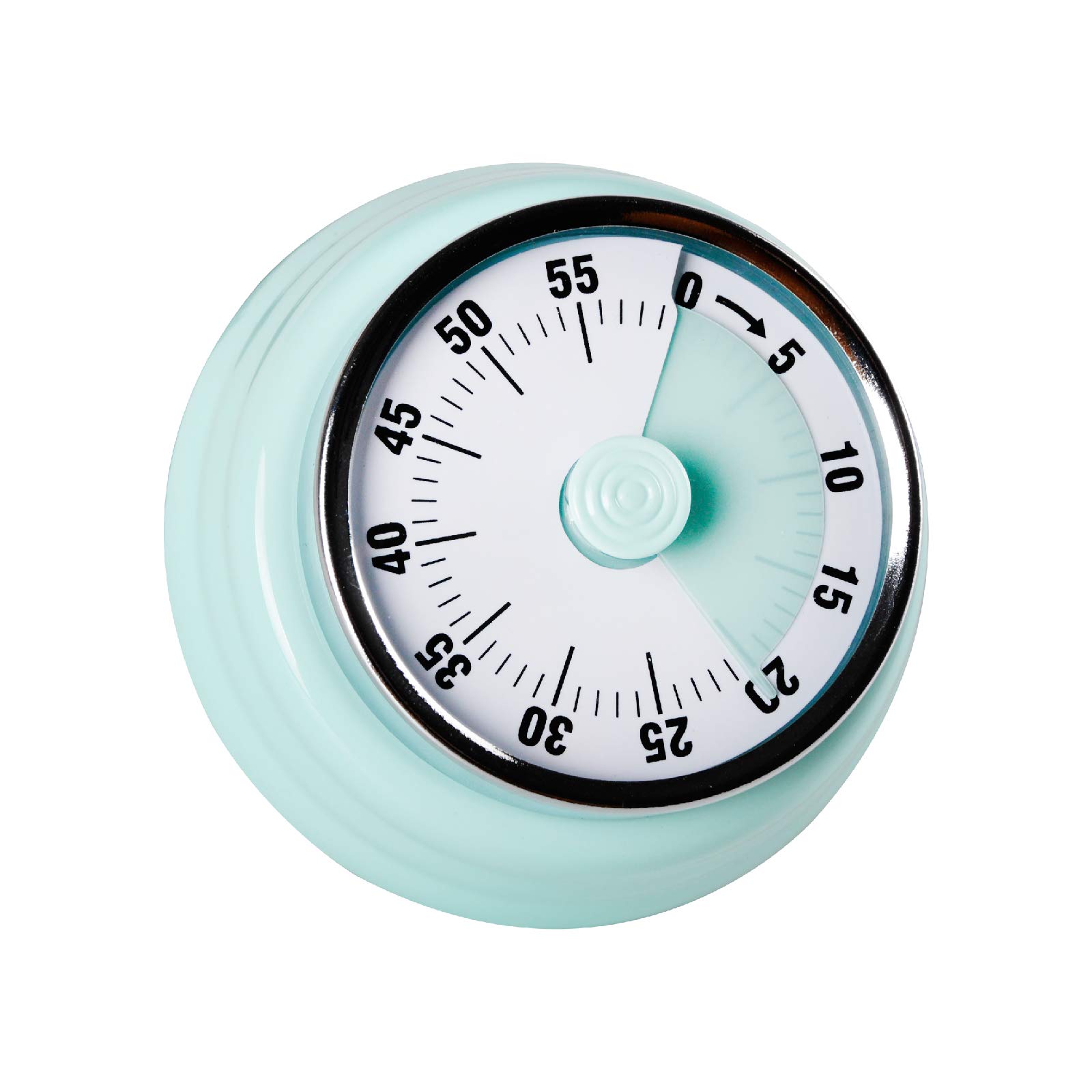 Jayron Kitchen Timer reminder Manage timers 360 degree rotary mechanical timer Baking countdown Kitchen alarm clock refrigerator magnetic for Cooking,Learning (green)