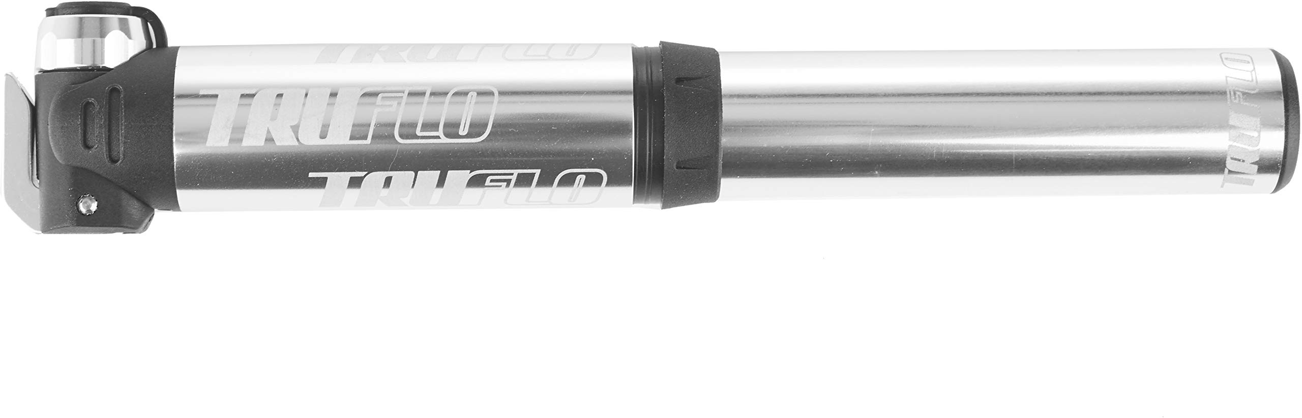 Road+ CNC high pressure pump, flexi head, presta & Schrader, silver