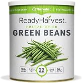 Ready Harvest Freeze-Dried Green Beans, #10 Can | 22 Servings &bull; 30-Year Shelf Life &bull; Freeze-Dried Vegetables for Cooking, Camping, Pantry Storage &amp; Emergency Preparedness