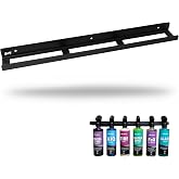 Maxshine Universal Trigger Bottle Holder &ndash; Wall-Mount Organizer Holds 8 Spray Bottles &ndash; Lightweight &amp; Durable Rack for Garage Storage, Car Wash, Auto Detailing &amp; Cleaning Supplies (Logo)