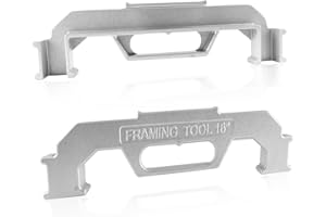 SmartHome 16 Inch On-Center Stud Layout Tool, Precision Measurement Framing Tool, Premium Cast Aluminum Wall Stud Layout Tool, Used to Frame Walls, Floors, Roofs or Ladders, 1 Piece