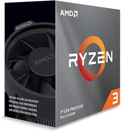 AMD Ryzen 3 3100 Processor 4C/8T 3.9 GHz Boost 65 W AM4 Wraith Stealth