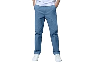 Boys Pants Elastic Waist Trousers Youth Chinos Trousers Pull On Relaxed School Uniform Pants Comfort Twill Pants