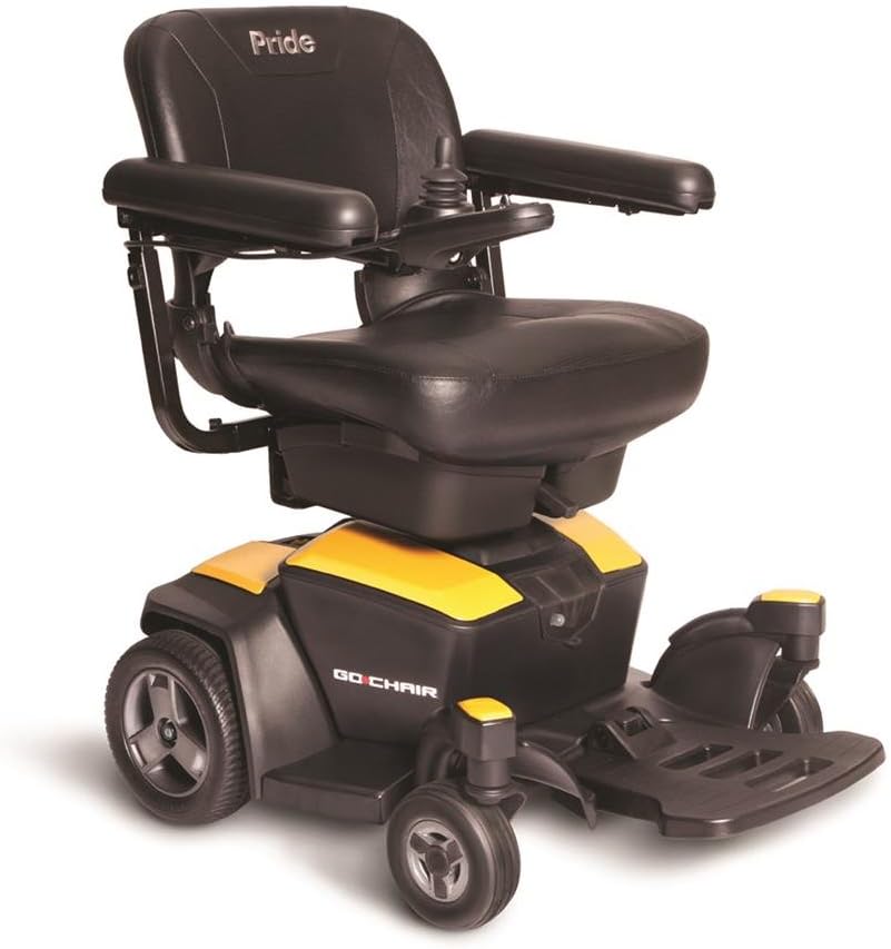 Pride Mobility Go-Chair Travel Powerchair - Citrine Yellow