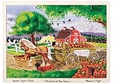 Melissa & Doug Animals on the Farm Wooden Jigsaw Puzzle With Storage Tray (24 pcs)