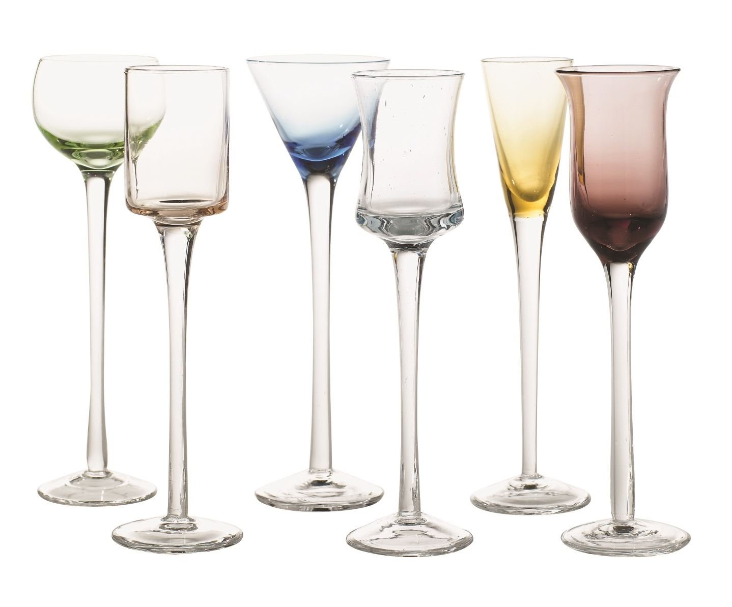 Galzone Long Stem Liqueur Shot Glasses Set 6 Piece Home & Kitchen