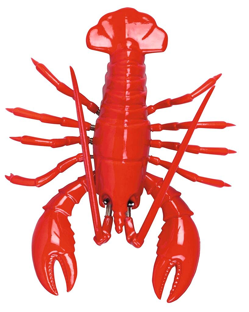 Moses Lobster Wobble Magnet Decorative Magnet for Kitchen, Metal, Red, 12.5 x 9 x 3.5 cm